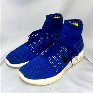 Nike Lunarlon vintage knit top blue mens sz 10